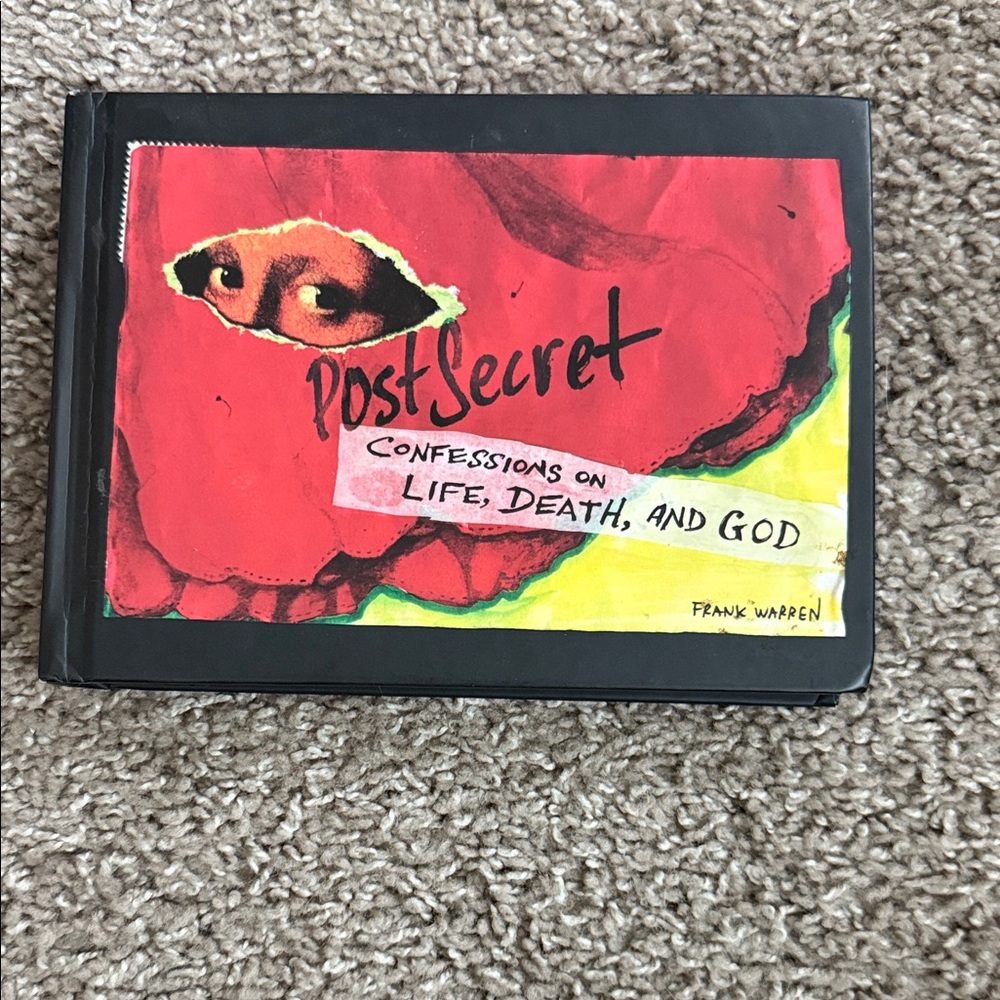 PostSecret Book with Red and Yellow Cover
